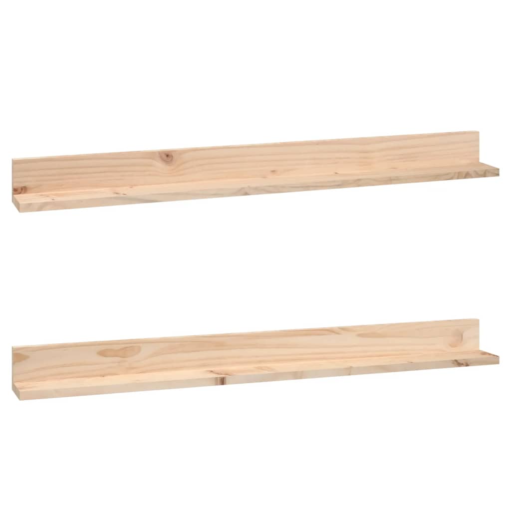 Wandregale 2 Stk. 50x11x9 cm Massivholz Kiefer