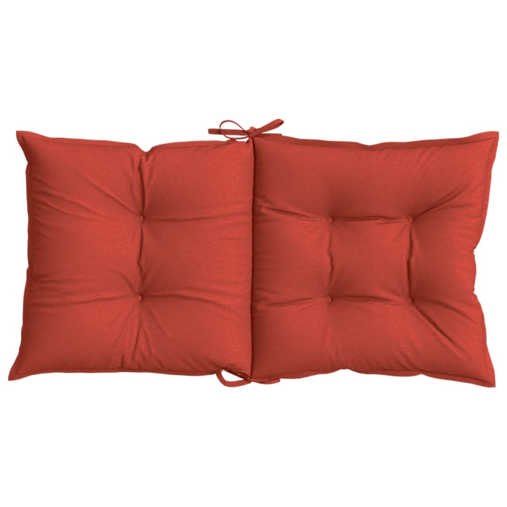 Niedriglehner-Auflagen 2 Stk Melange Anthrazit 100x50x7cm Stoff