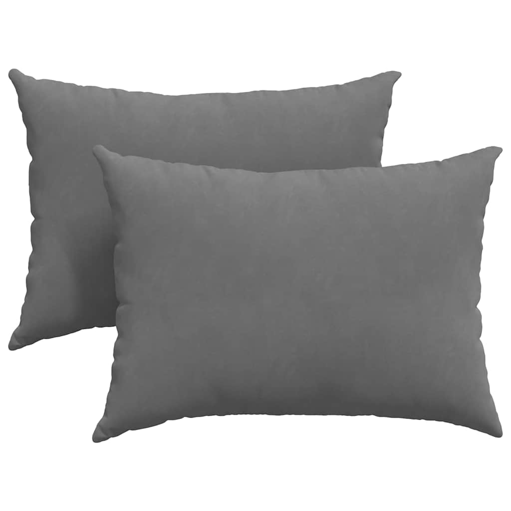 Sofakissen 2 Stück Taupe 50 x 30 cm Stoff