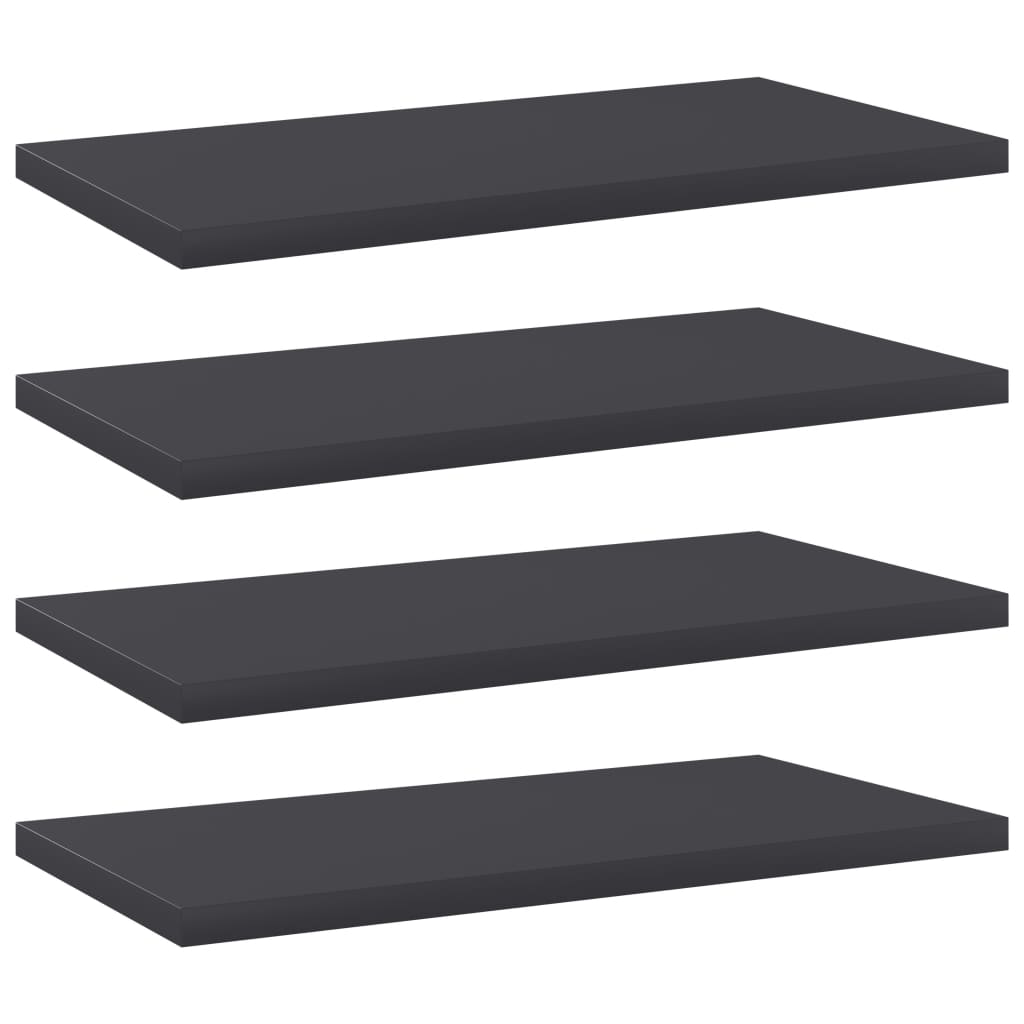 Bücherregal-Bretter 4 Stk. Weiß 40x10x1,5 cm Holzwerkstoff