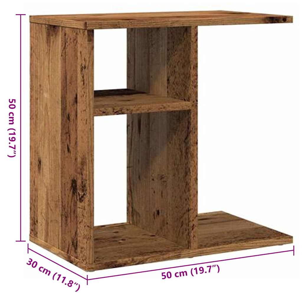 Beistelltisch Weiß 50x30x50 cm Holzwerkstoff