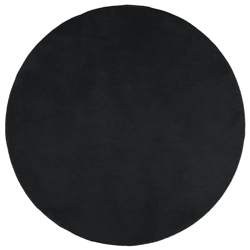 Teppich OVIEDO Kurzflor Anthrazit 120x120 cm