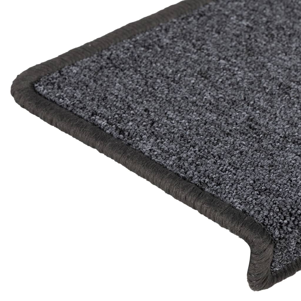 Stufenmatten 15 Stk. 65x21x4 cm Anthrazit Rechteckiger Rand
