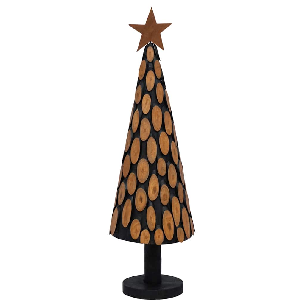 Weihnachtsbaum mit Ständer Braun 61 cm Massivholz Teak