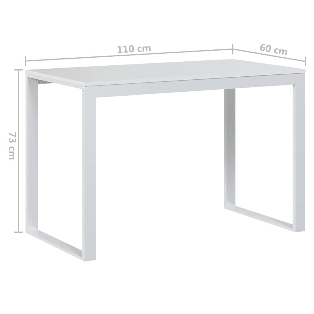 Computertisch Schwarz 110x60x73 cm Holzwerkstoff