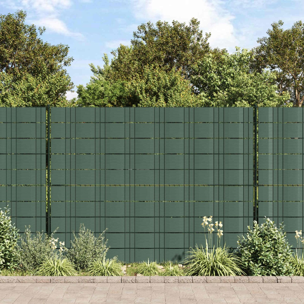 Zaun Sichtschutzband Dunkelgrau