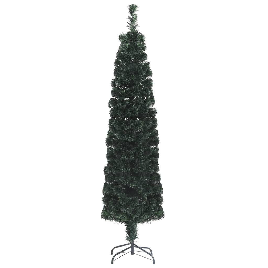 Künstlicher Weihnachtsbaum Schlank mit Ständer 120 cm Glasfaser