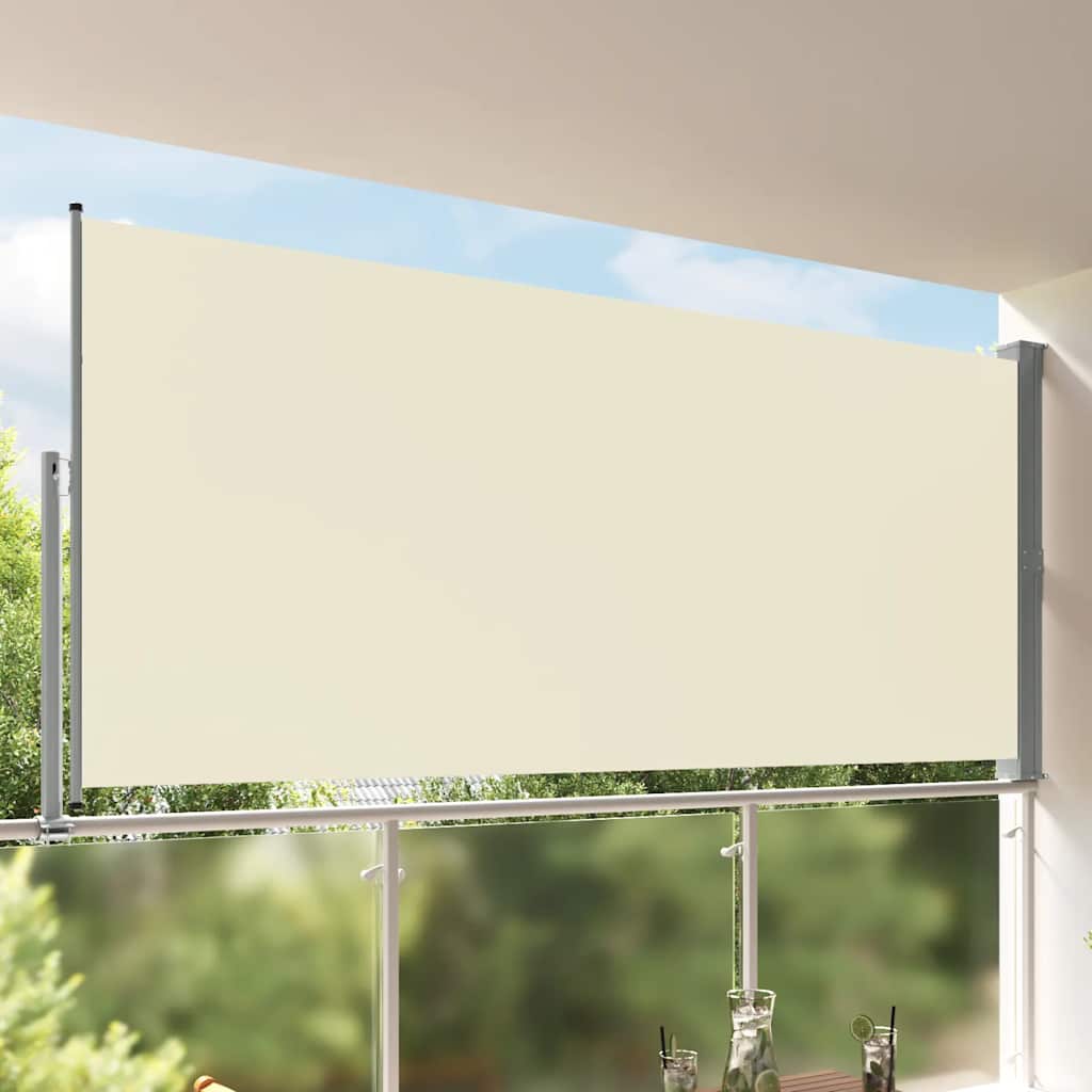 Seitenmarkise 60 x 300 cm 100% Polyester Eisen Stahl