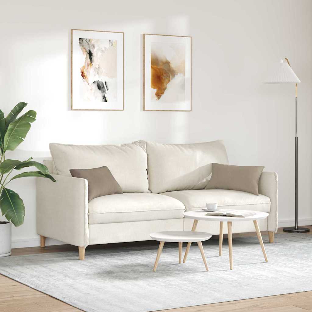 Sofakissen 2 Stück Taupe 50 x 30 cm Stoff