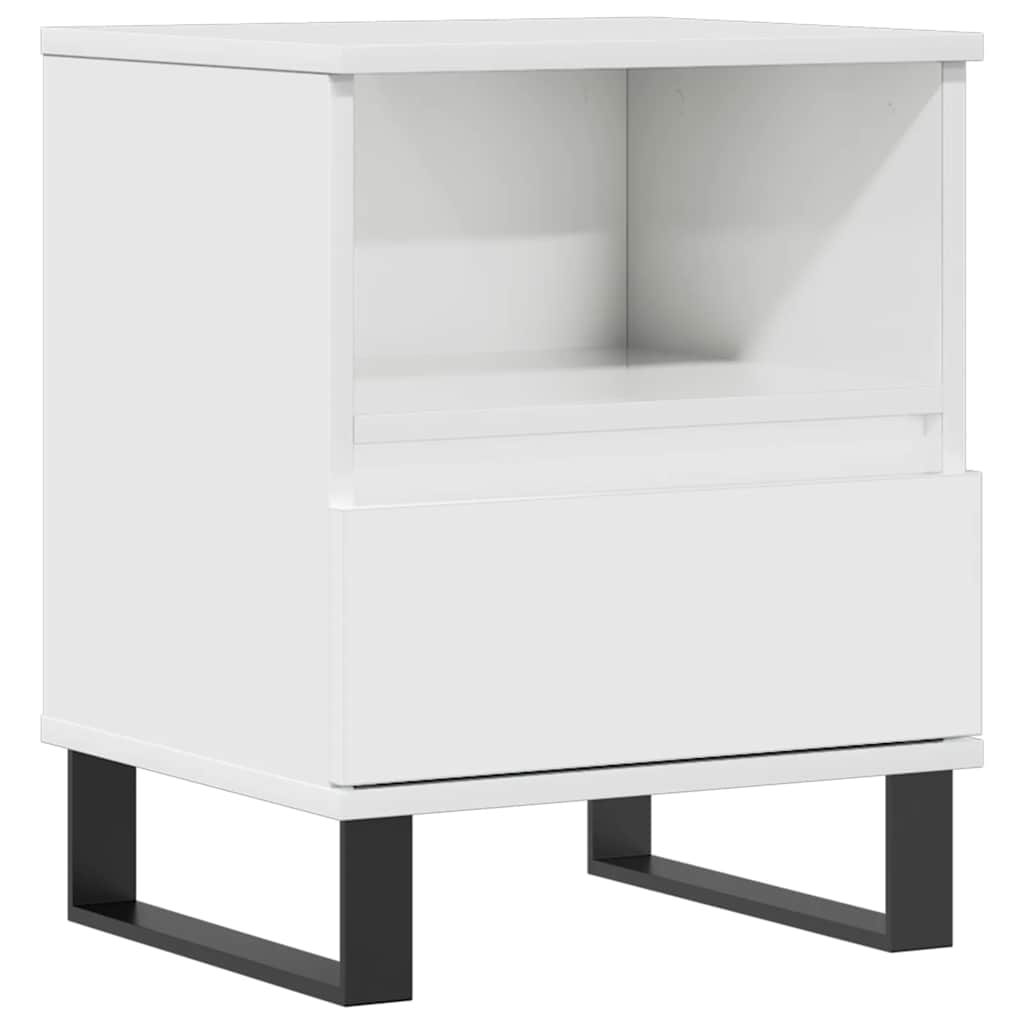 Bettschrank Schwarz Eichen-Optik 40 x 35 x 50 cm Holzwerkstoff