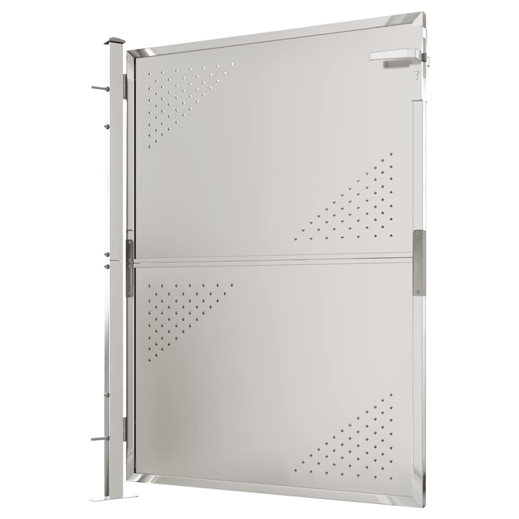 Gartentor 100 x 95 cm Edelstahl