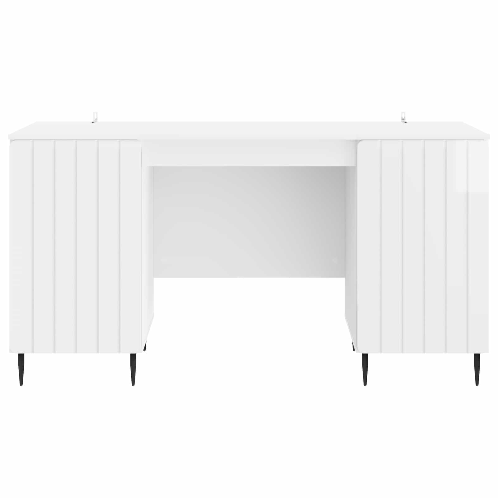 Schreibtisch mit Regal Schwarz 142,5 x 50 x 75 cm Holzwerkstoff