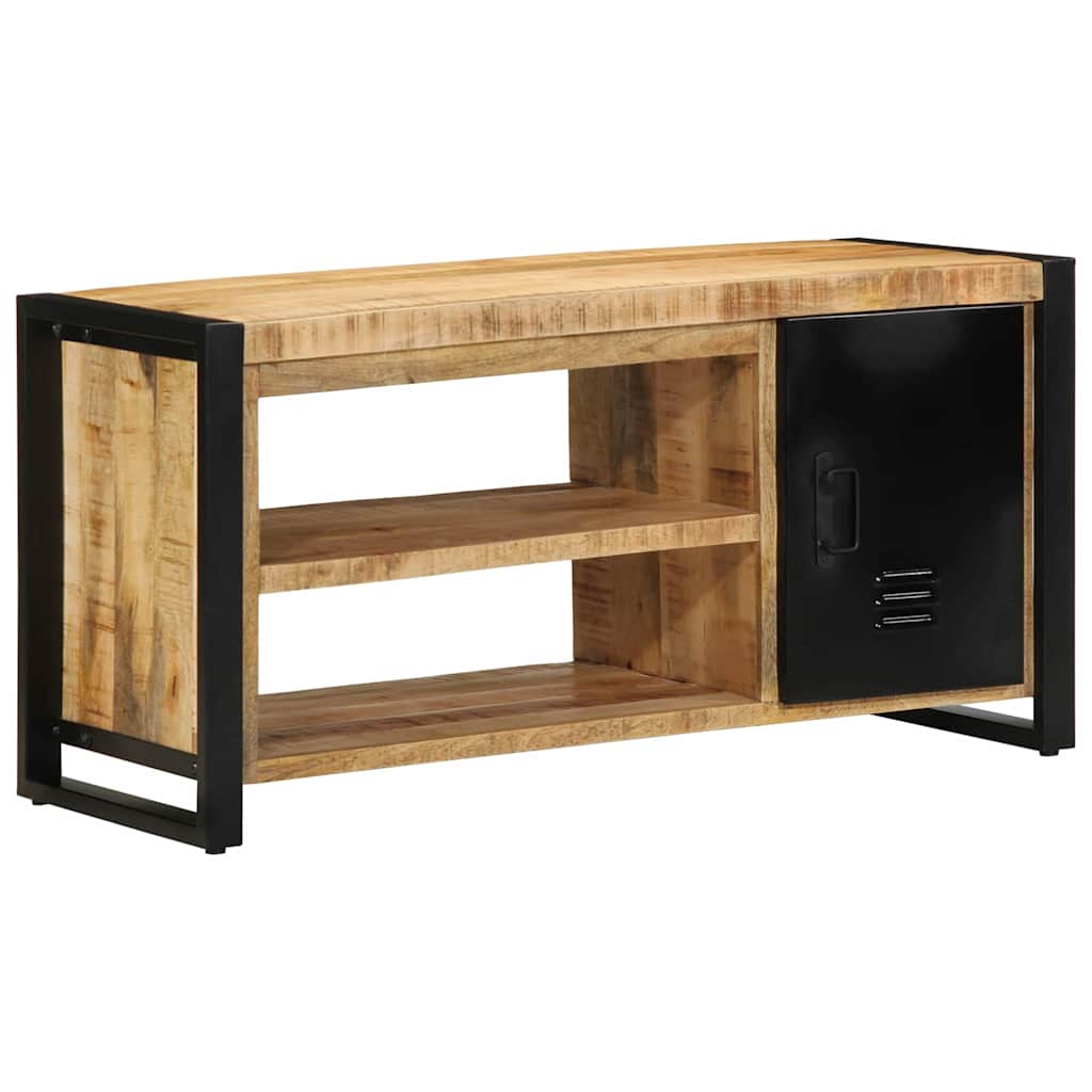 Schuhbank Braun 100 x 40 x 50 cm Massivholz Mango