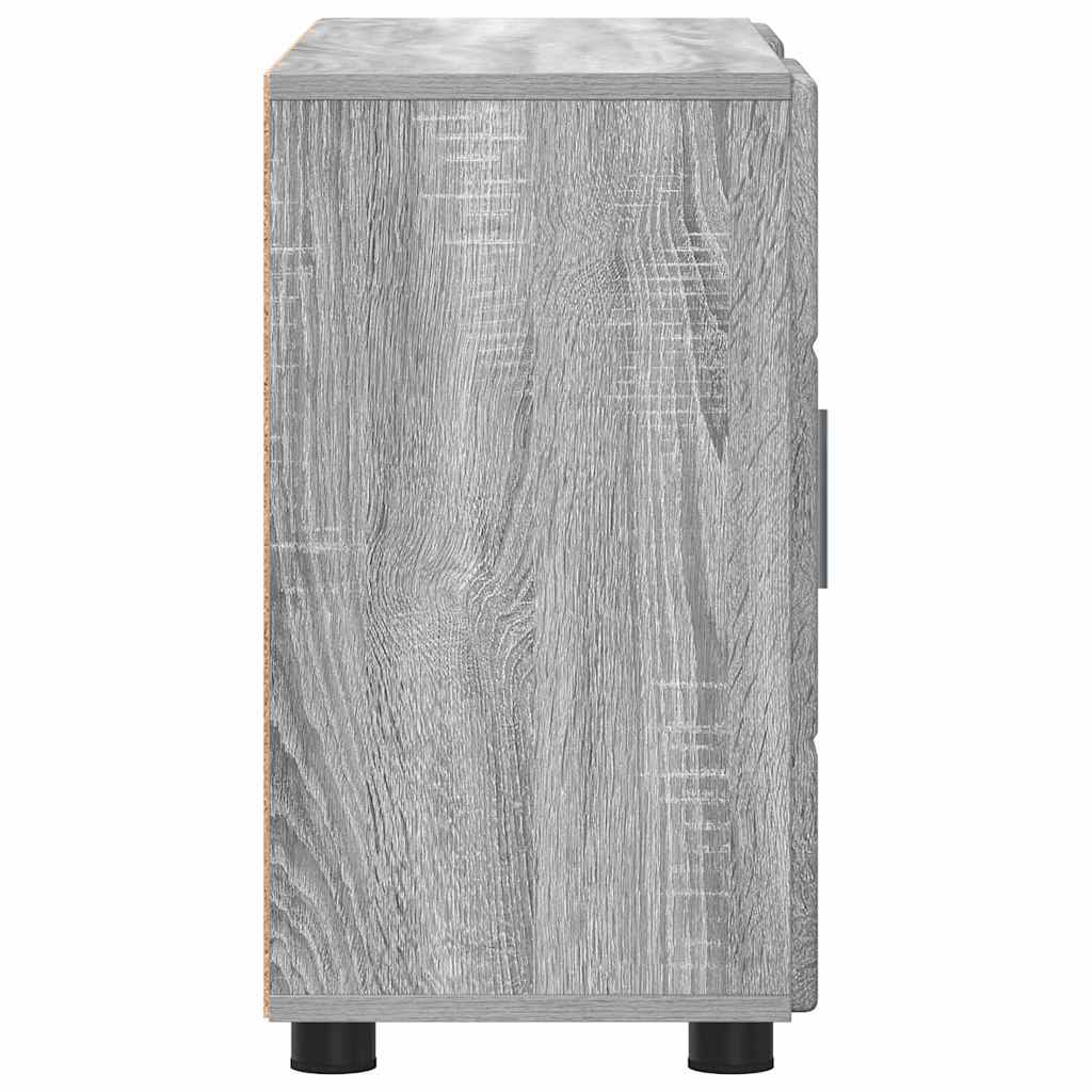 Highboard mit Regal FLORIN Weiß 60 x 35 x 182 cm Holzwerkstoff