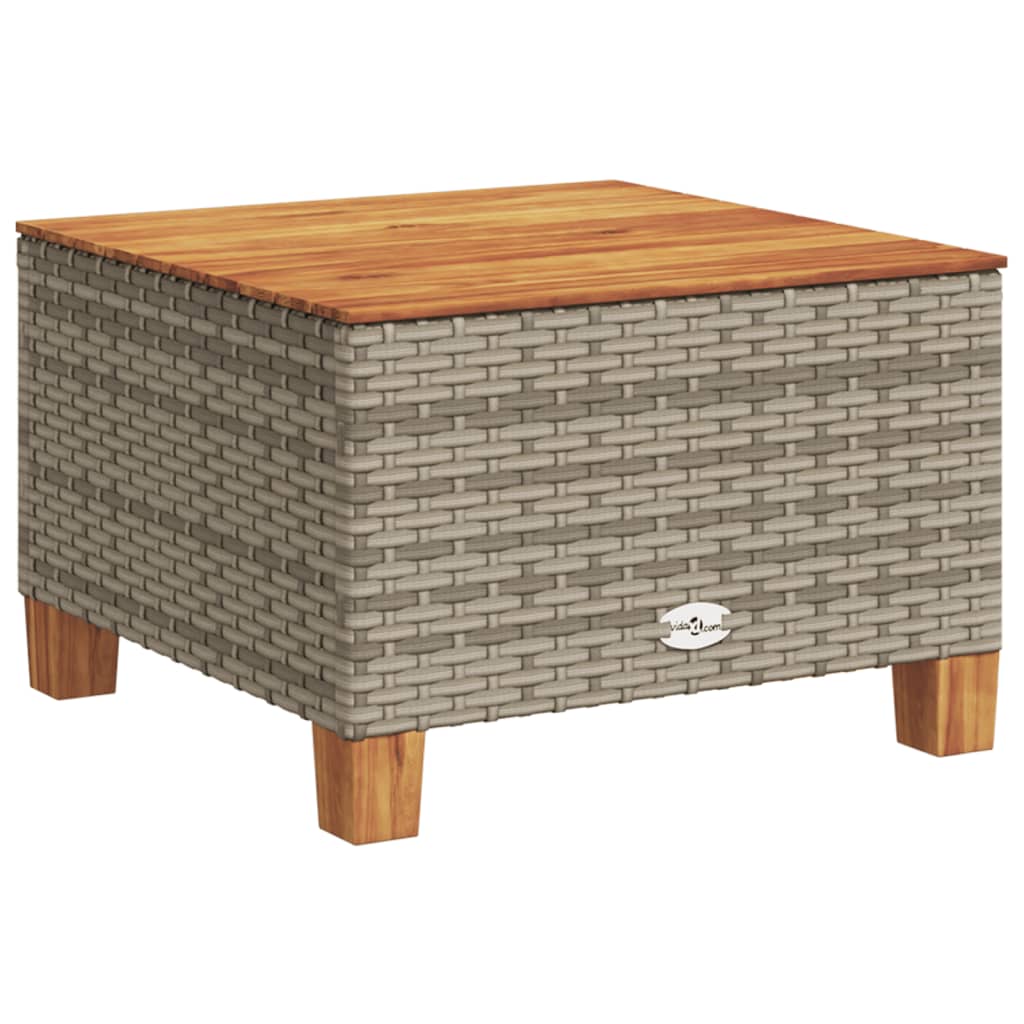 10-tlg. Garten-Sofagarnitur mit Kissen Beige Poly Rattan