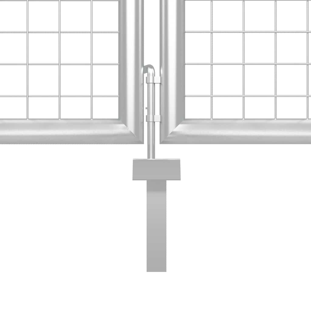 Gartentor aus Stahl 350 x 75 cm Grün