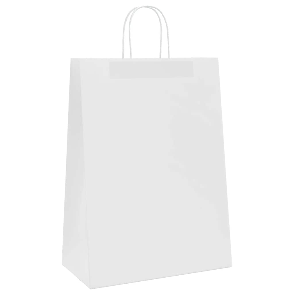 Papiertragetaschen 50 Stk. mit Henkeln Braun 21x11x36 cm