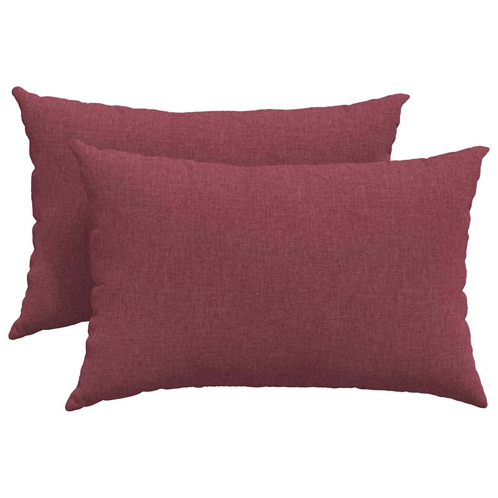 Sofakissen 2 pcs Hellgrau 50 x 30 cm Stoff