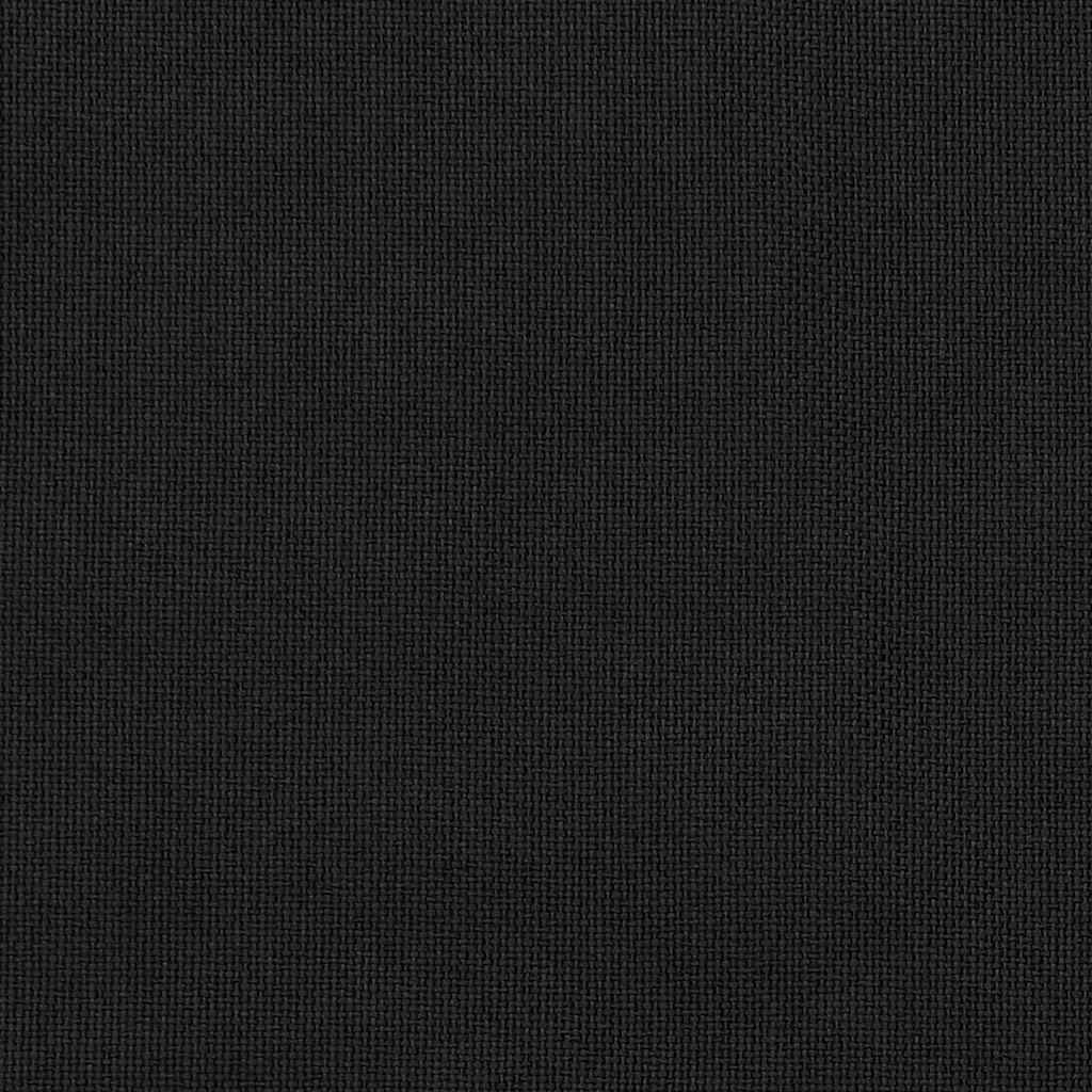 Verdunkelungsvorhänge Ösen Leinenoptik 2 Stk. Schwarz 140x175cm