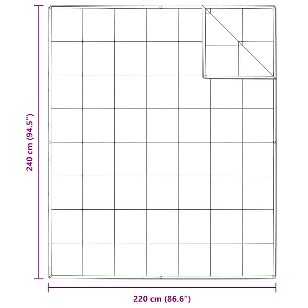 2-in-1 Bettdecke Weiß 135 x 200 cm Feder