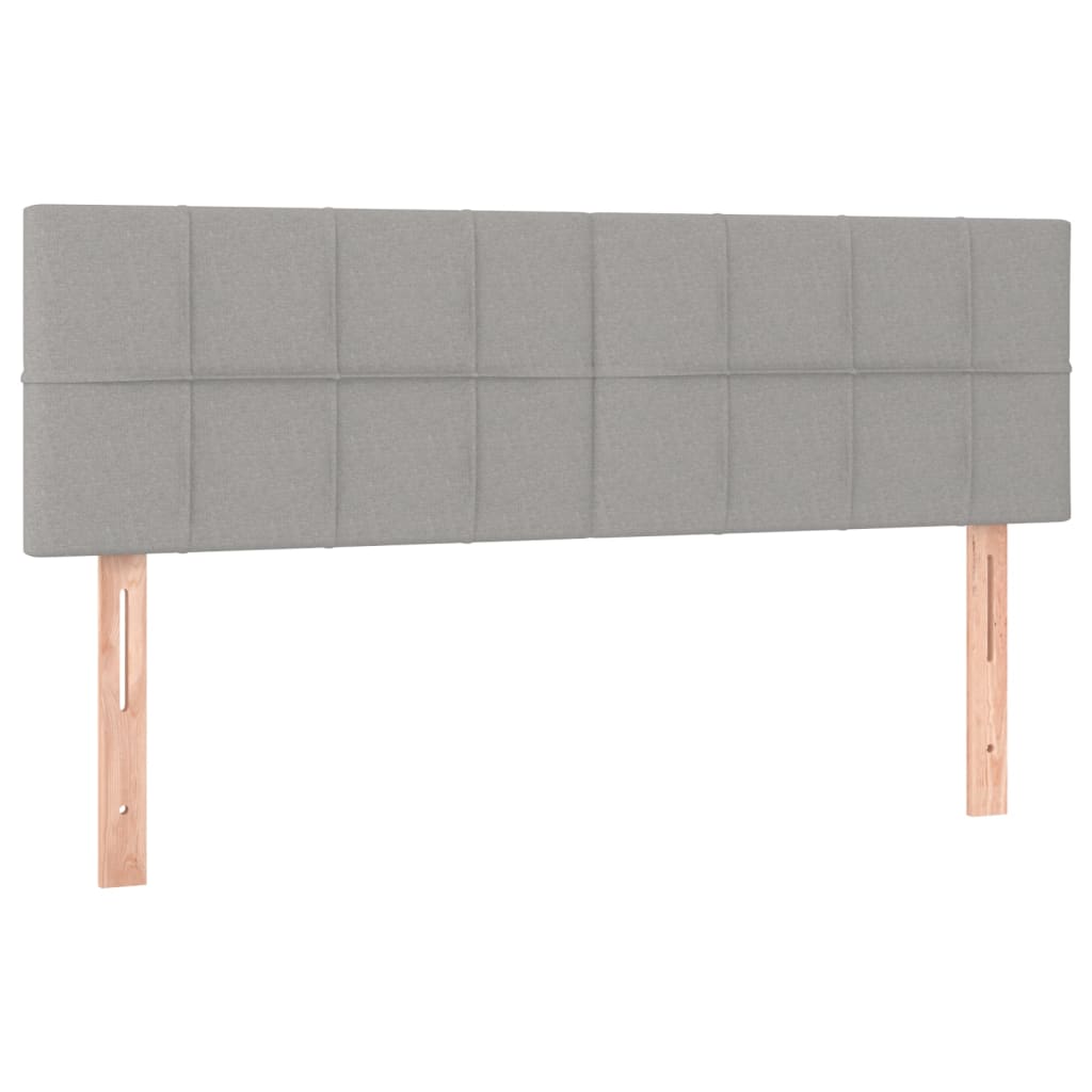 Kopfteil Hellgrau 80x5x118/128 cm Stoff