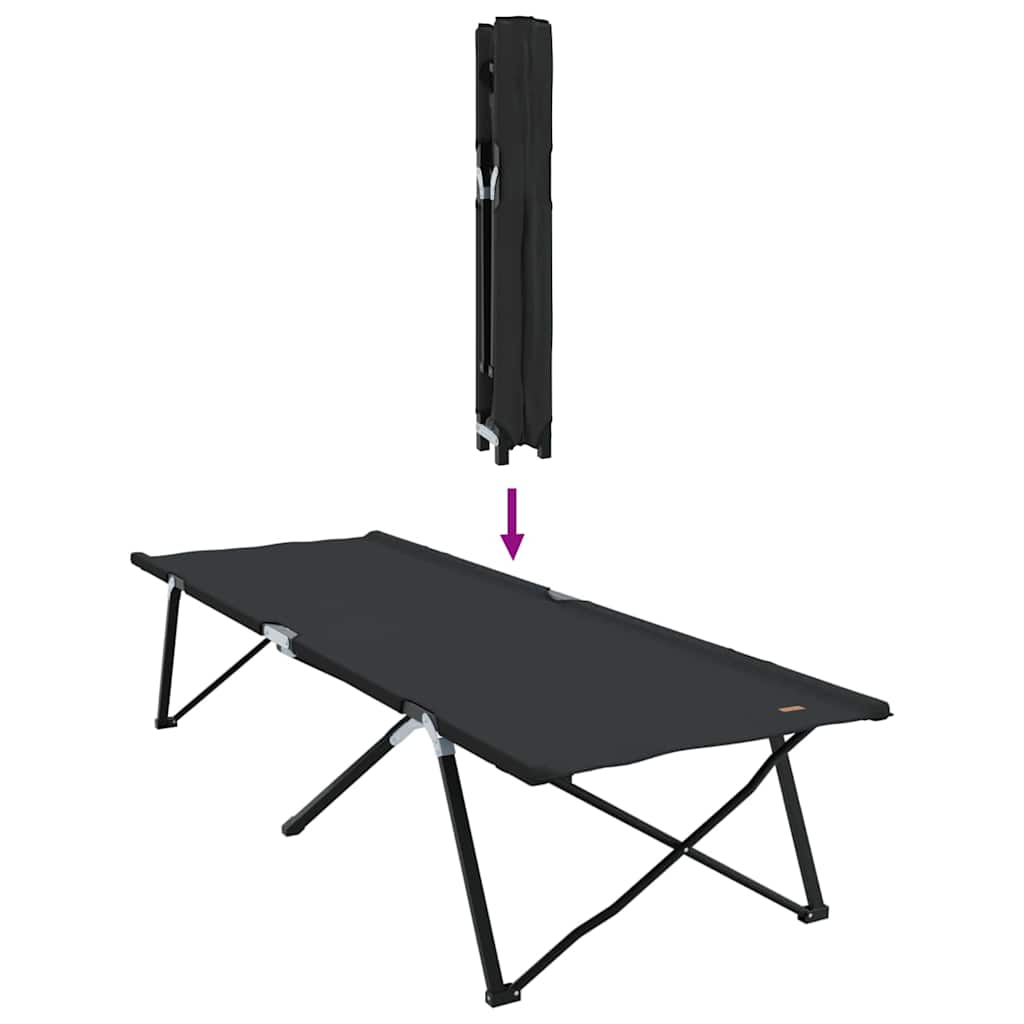 Klapp Schlafbett fürs Camping Blau 206 x 76 x 74 cm