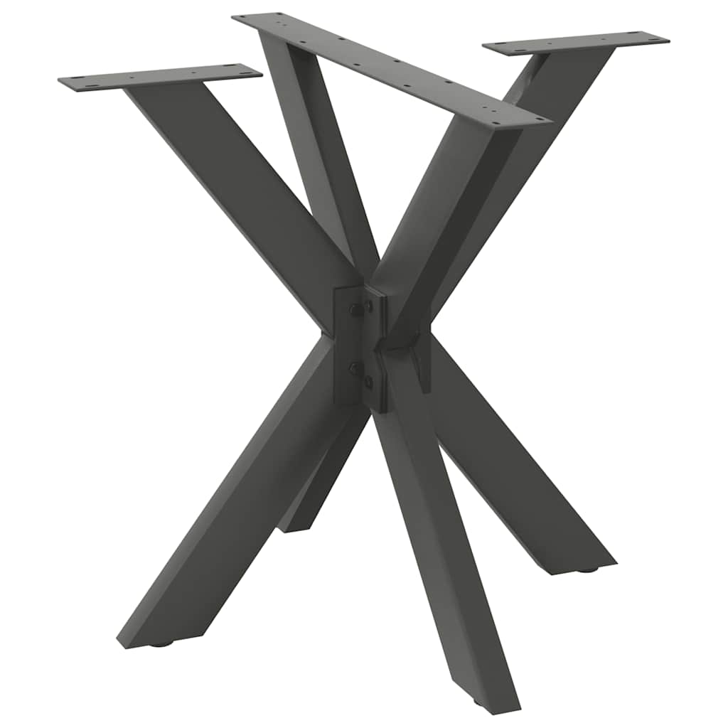 Couchtischbein in Spinnenform Naturstahl 98x58x(42-43) cm Stahl