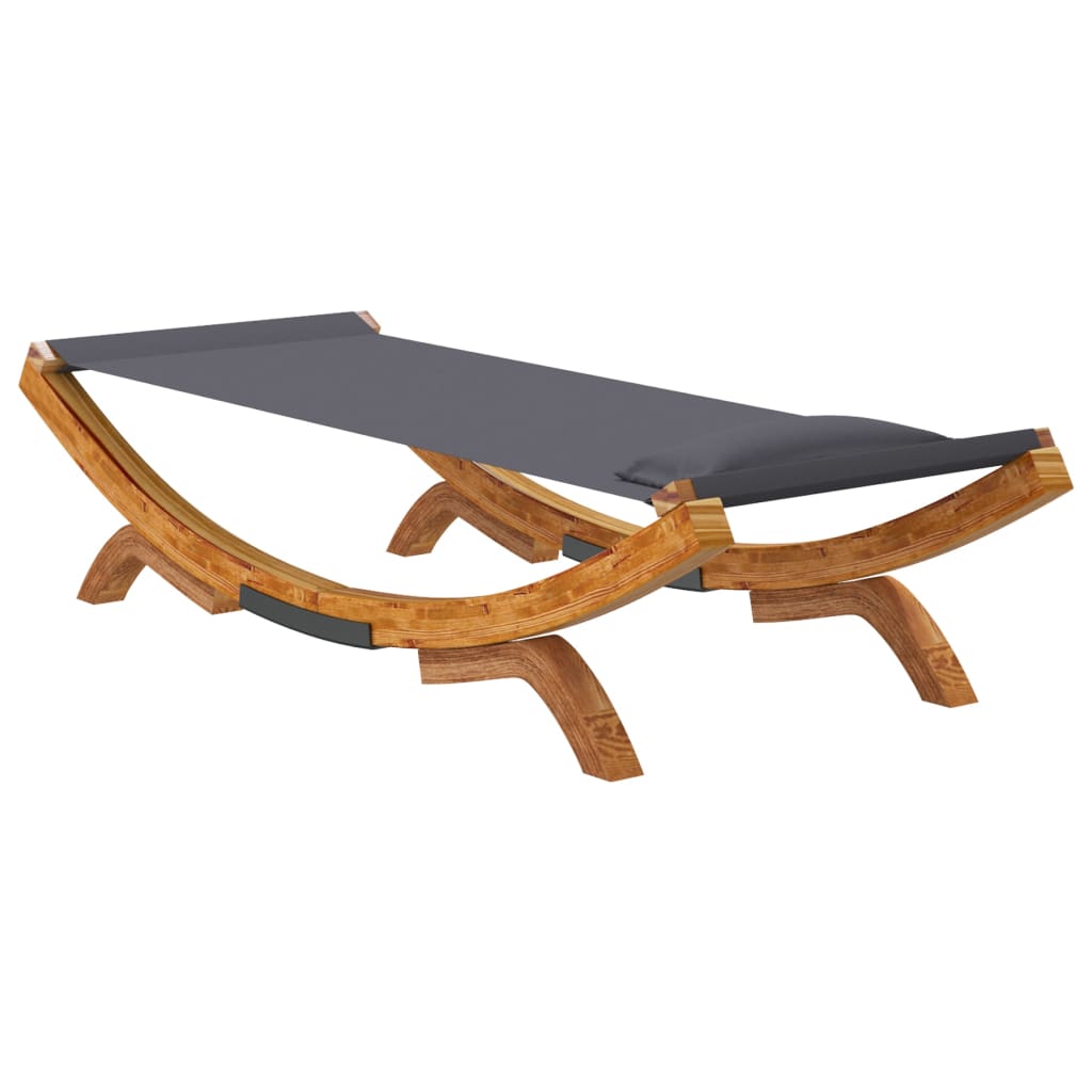 Sonnenliege 165x188,5x46 cm Bugholz Massiv Creme
