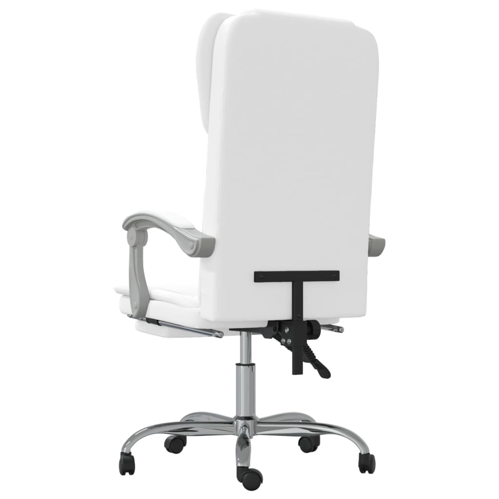 Bürostuhl mit Liegefunktion Schwarz Kunstleder
