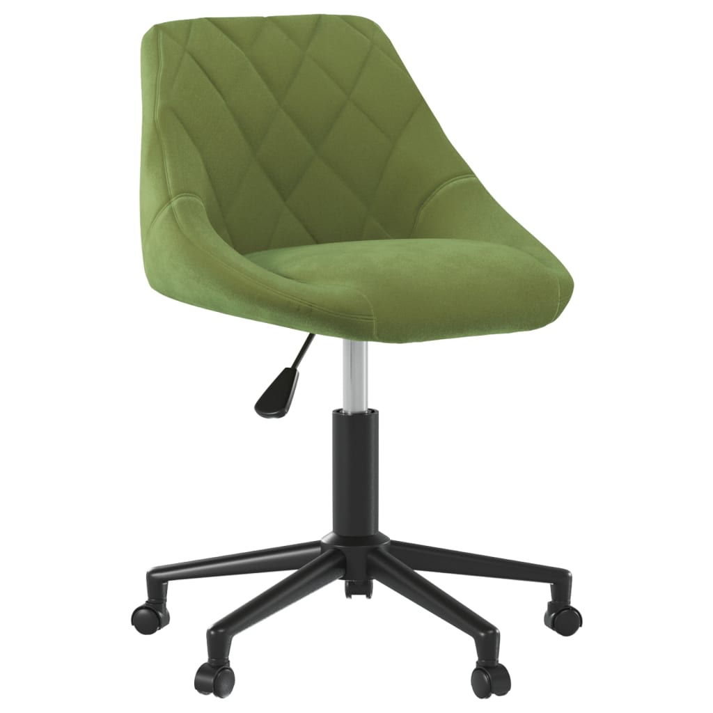 Bürostuhl Drehbar Creme Samt