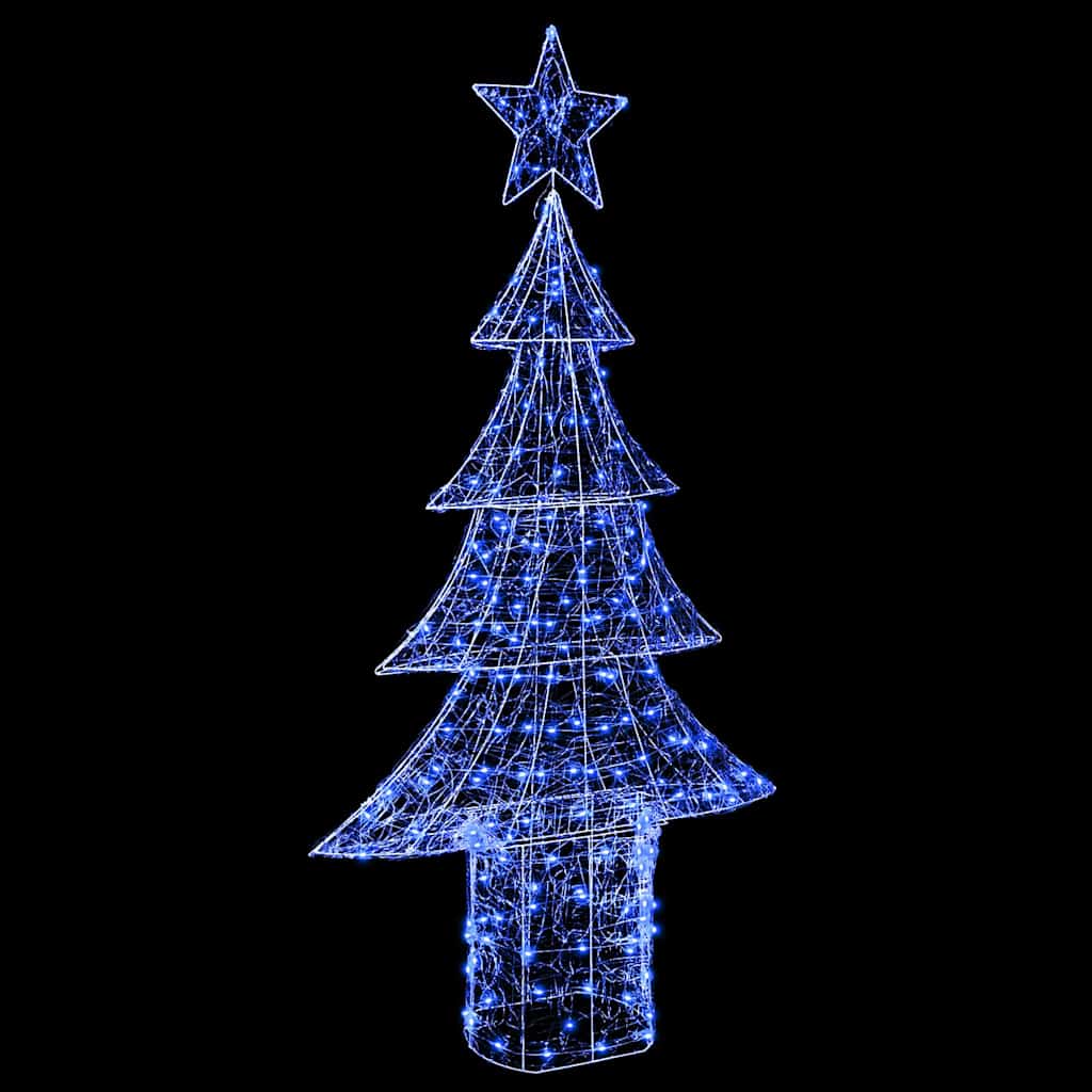 Weihnachtsbaum mit 100 LEDs Warmweiß 120 cm Acryl