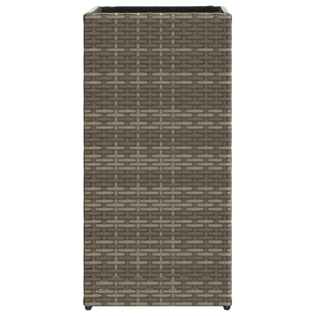 Pflanzkübel 2 Stk. Schwarz 40x40x80 cm Poly Rattan