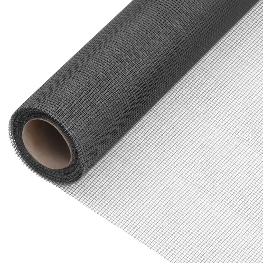 Fiberglas Mesh-Rolle Insektenschutzgitter Tür/Fenster 100 x 500 cm schwarz