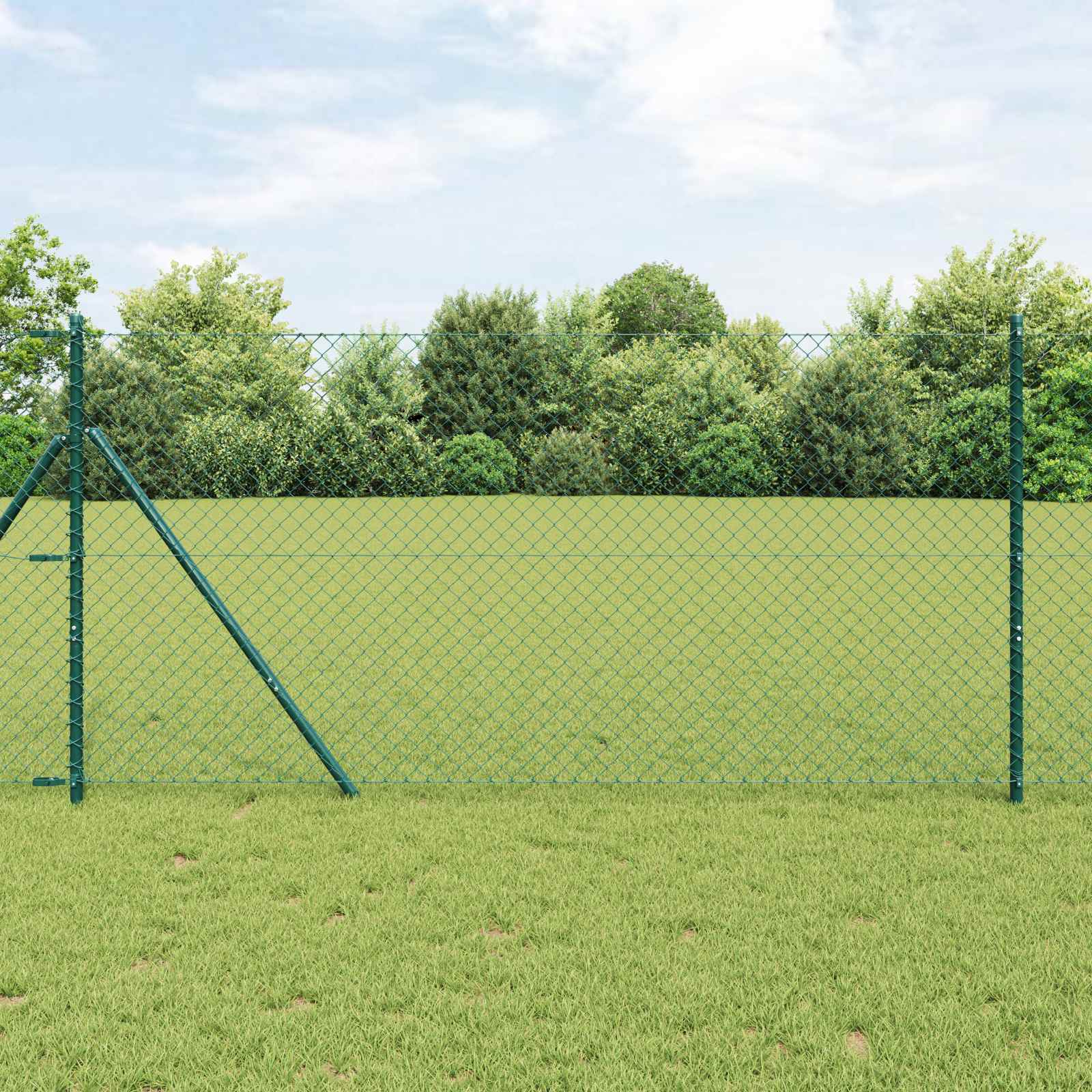 Maschendrahtzaun Verzinkter Stahl 15x1 m Silbern