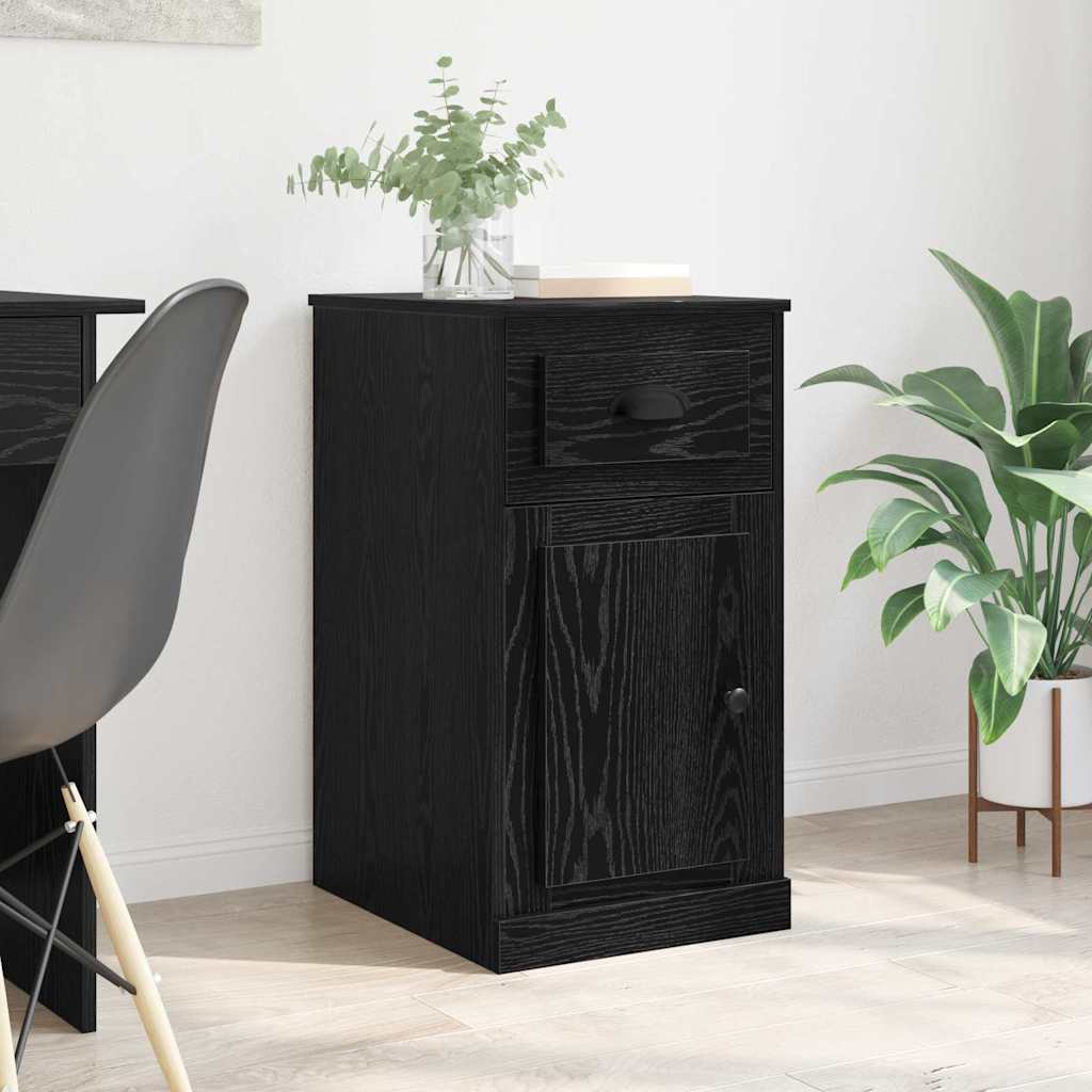 Beistellschrank mit Schublade Weiß 40x50x75 cm Holzwerkstoff