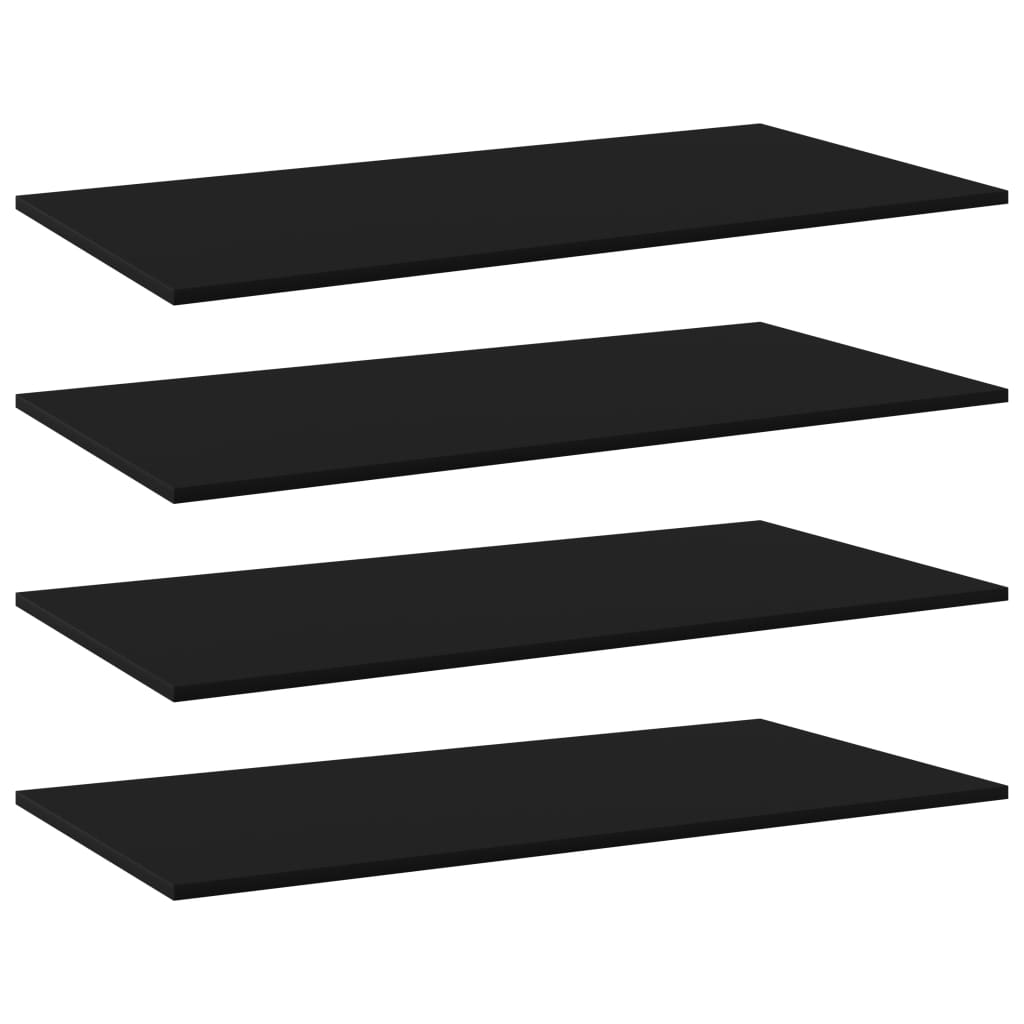 Bücherregal-Bretter 4 Stk. Weiß 40x10x1,5 cm Holzwerkstoff