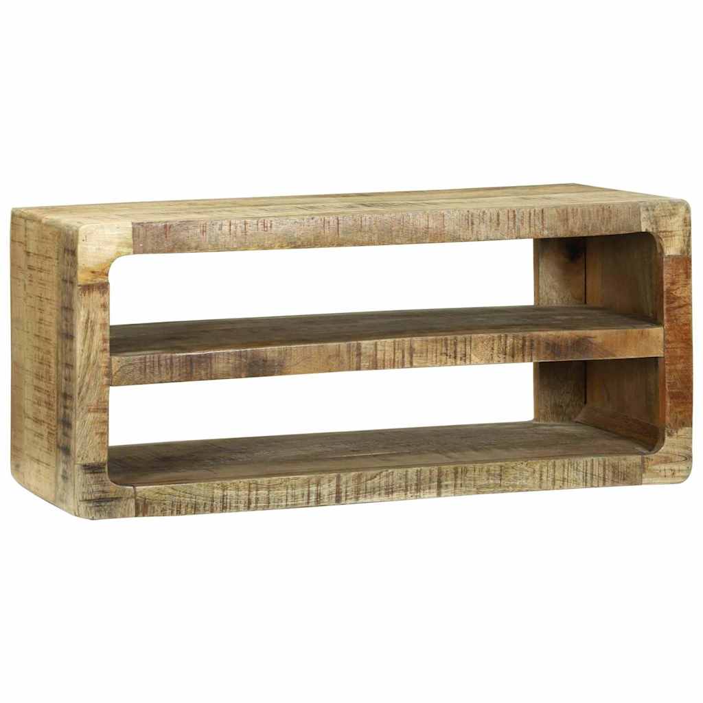 TV-Schränk mit Regal Braun 60 x 32 x 36 cm Massivholz Mango