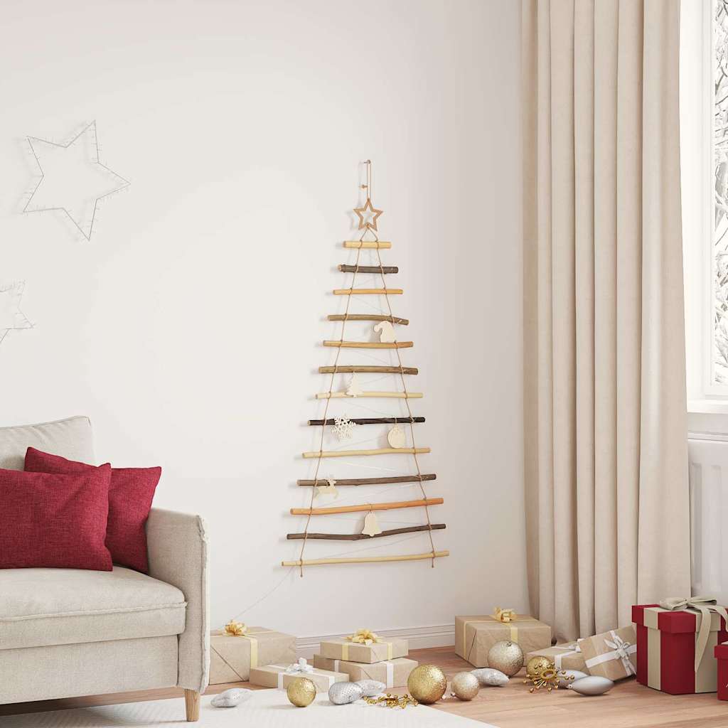 Weihnachtsbaum mit 30 LEDs Natur 90 cm Massives Eschenholz