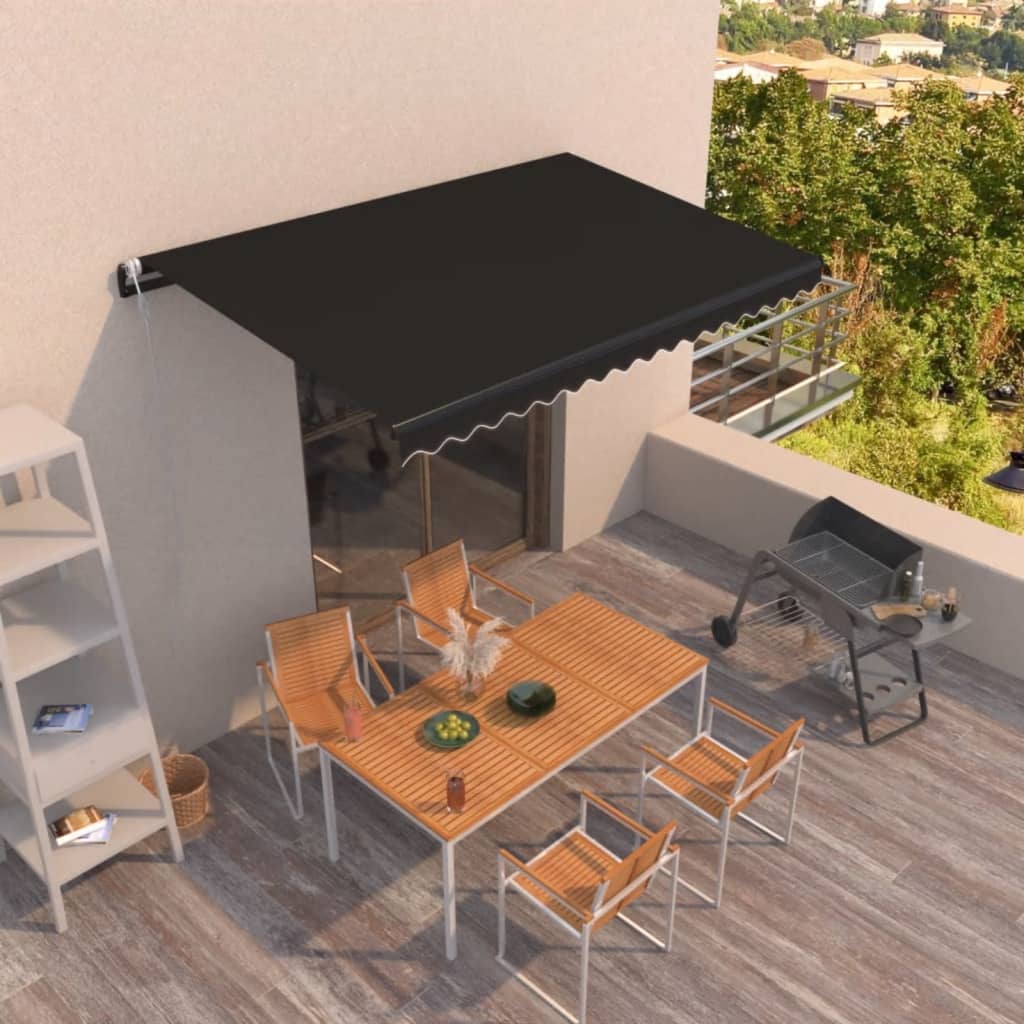 Markise Automatisch Einziehbar 350x250 cm Creme