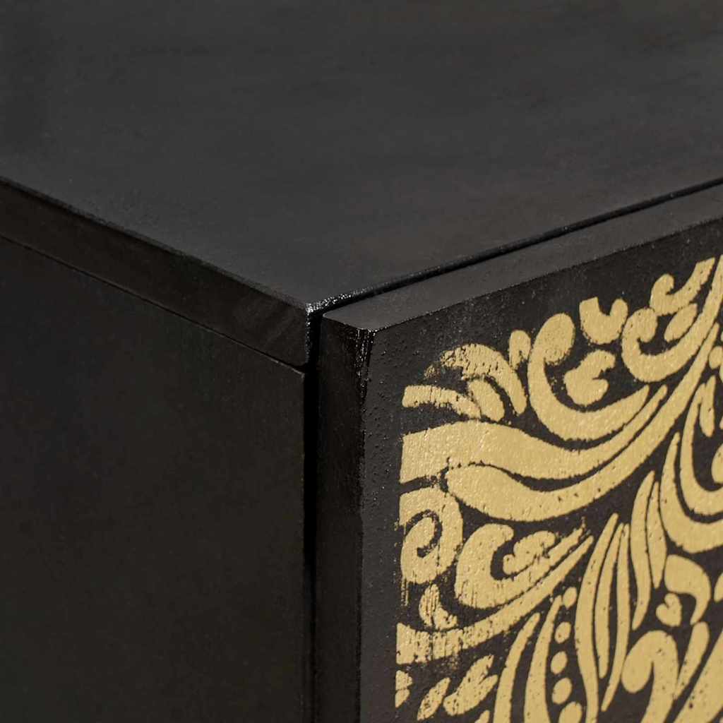 Badezimmerschrank-Set 3 pcs Grau und Gold 180 x 33 x 75 cm
