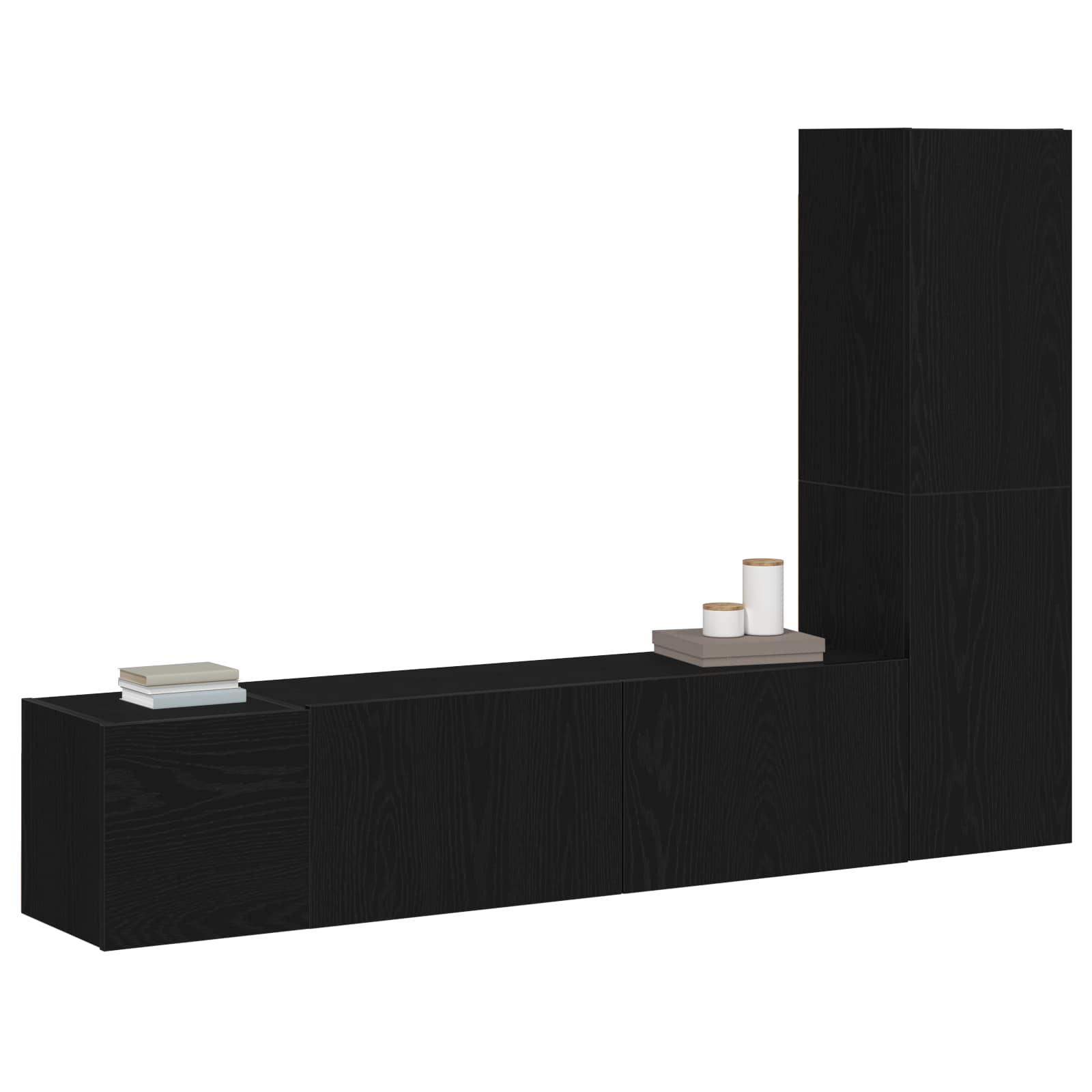 5-tlg. TV-Schrank-Set Weiß Holzwerkstoff