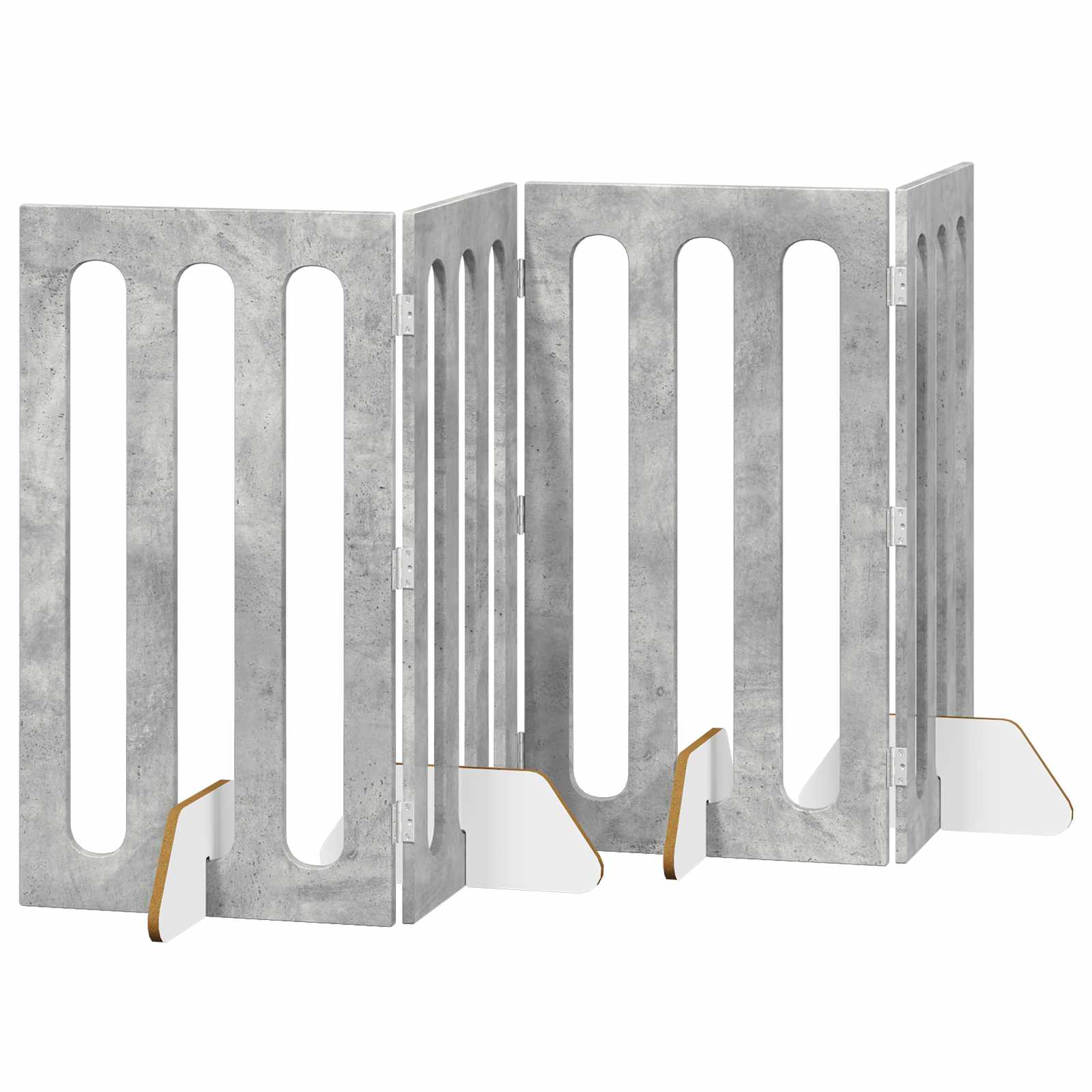 Faltbarer Haustierzaun 2 pcs Weiß 100,5 x 38 x 70 cm