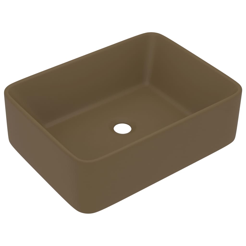 Luxus-Waschbecken Matt Weiß 41x30x12 cm Keramik