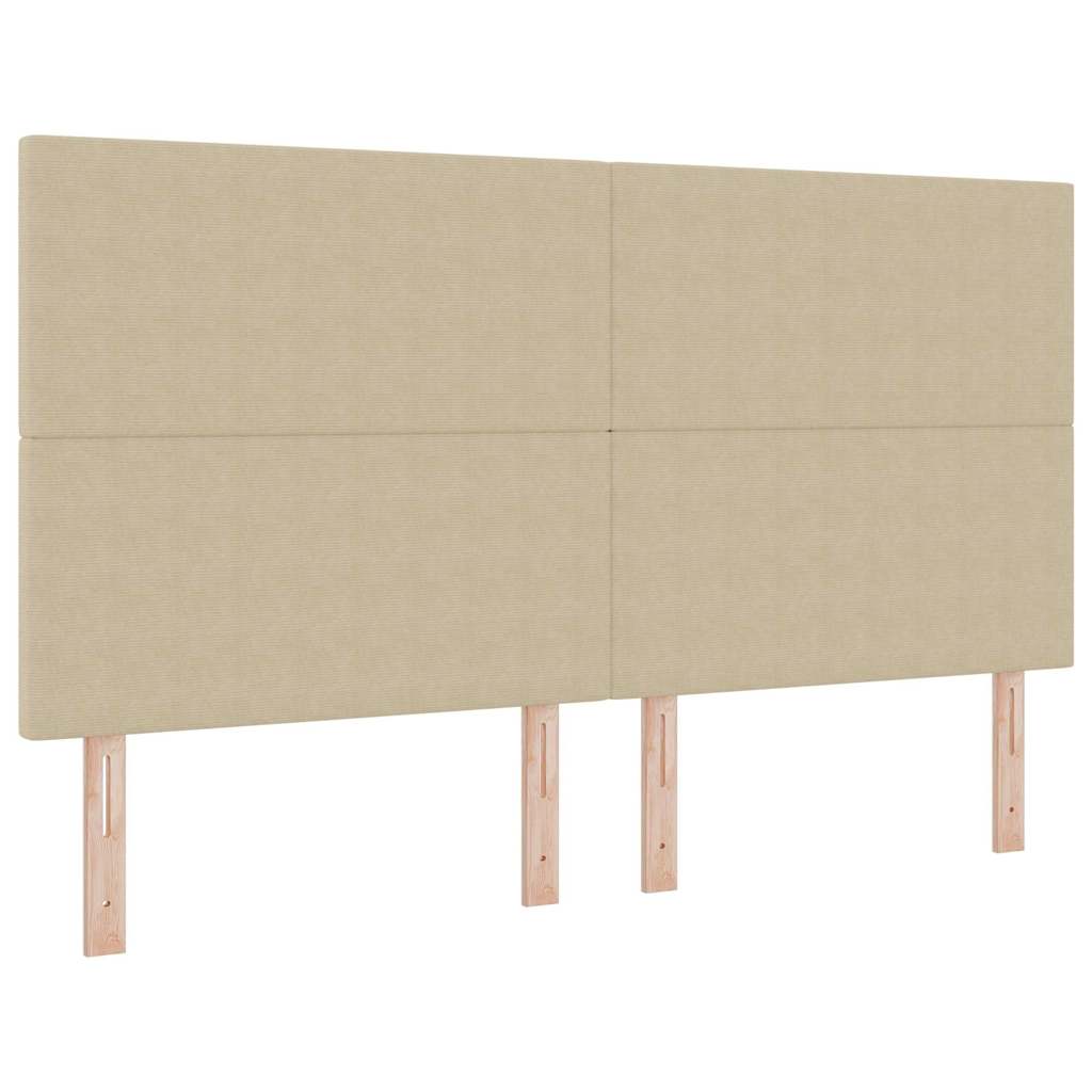 Kopfteil Hellgrau 80 cm Cordstoff