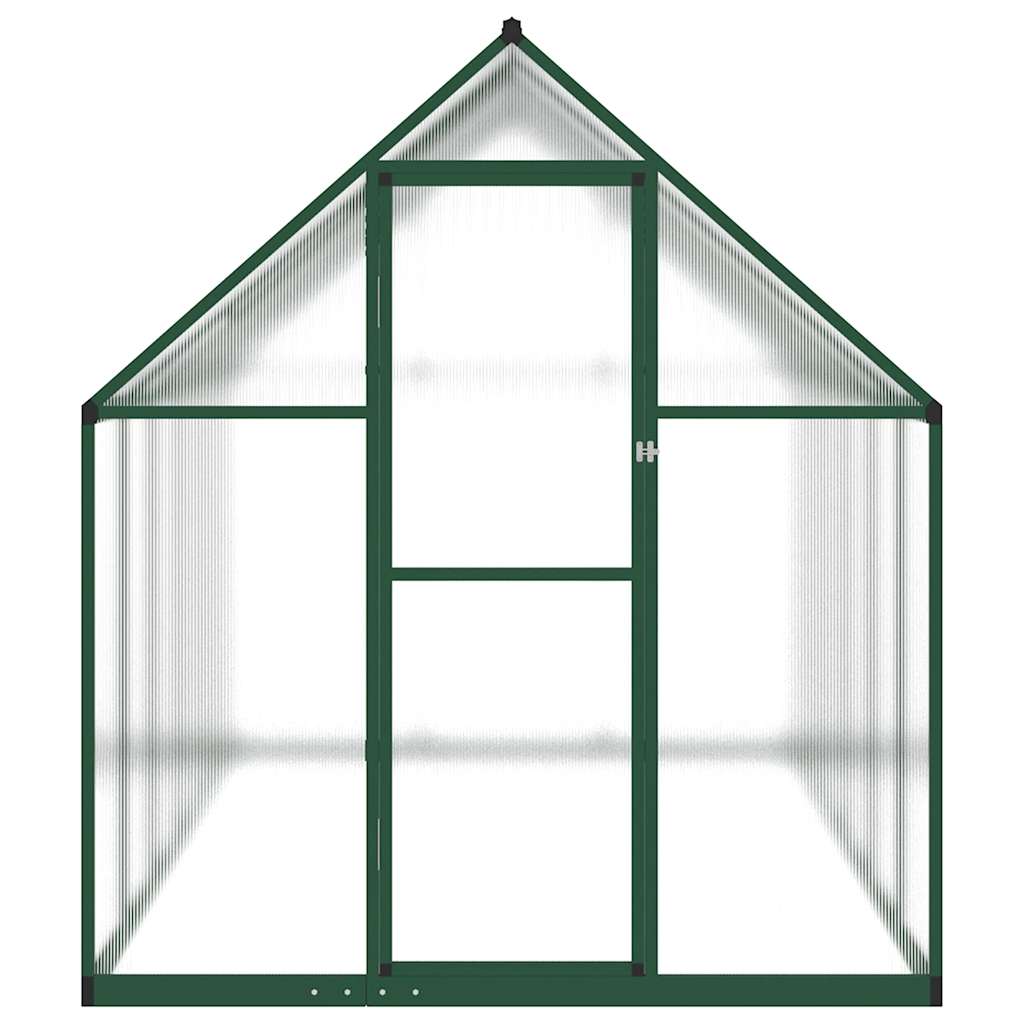 Gewächshaus mit Fundamentrahmen Silber 334x169x202cm Aluminimum