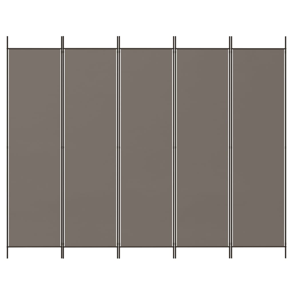 3-teiliger Raumteiler Beige 150 x 220 cm Stoff