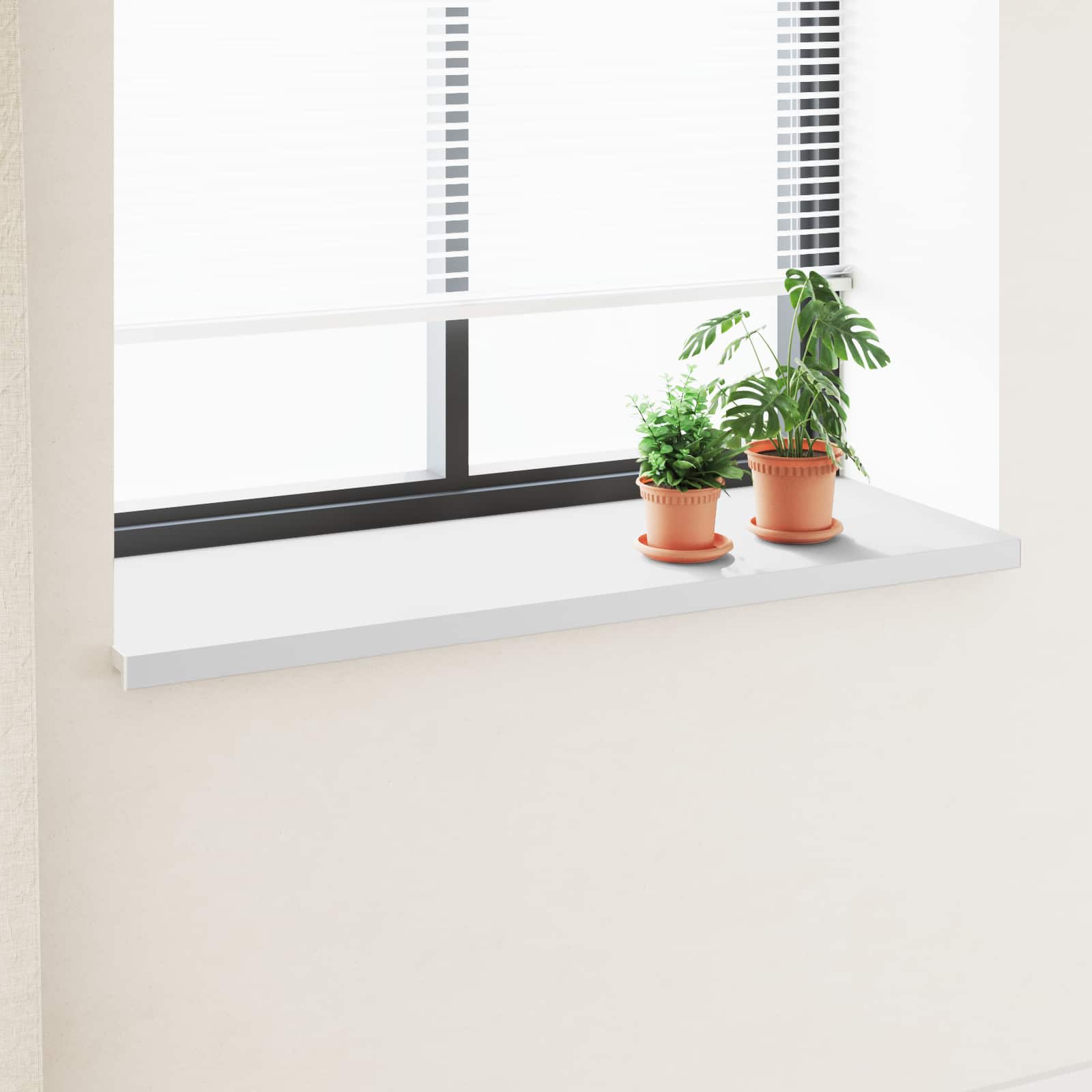 Fensterbank Weiß 60 x 10 x 4,5 cm PVC