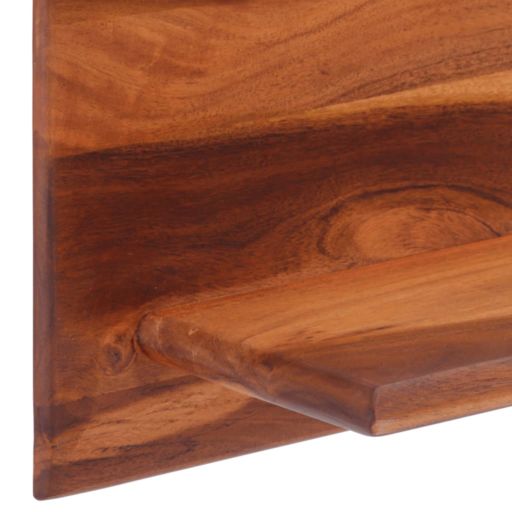 Wandregale 2 Stk. 58x26x20 cm Massivholz Akazie