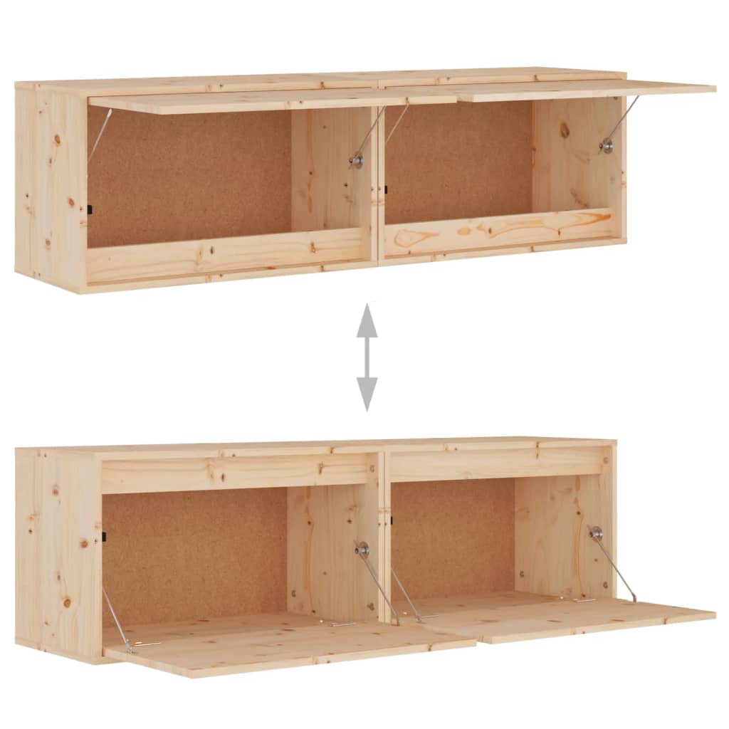 Wandschrank 60x30x35 cm Massivholz Kiefer