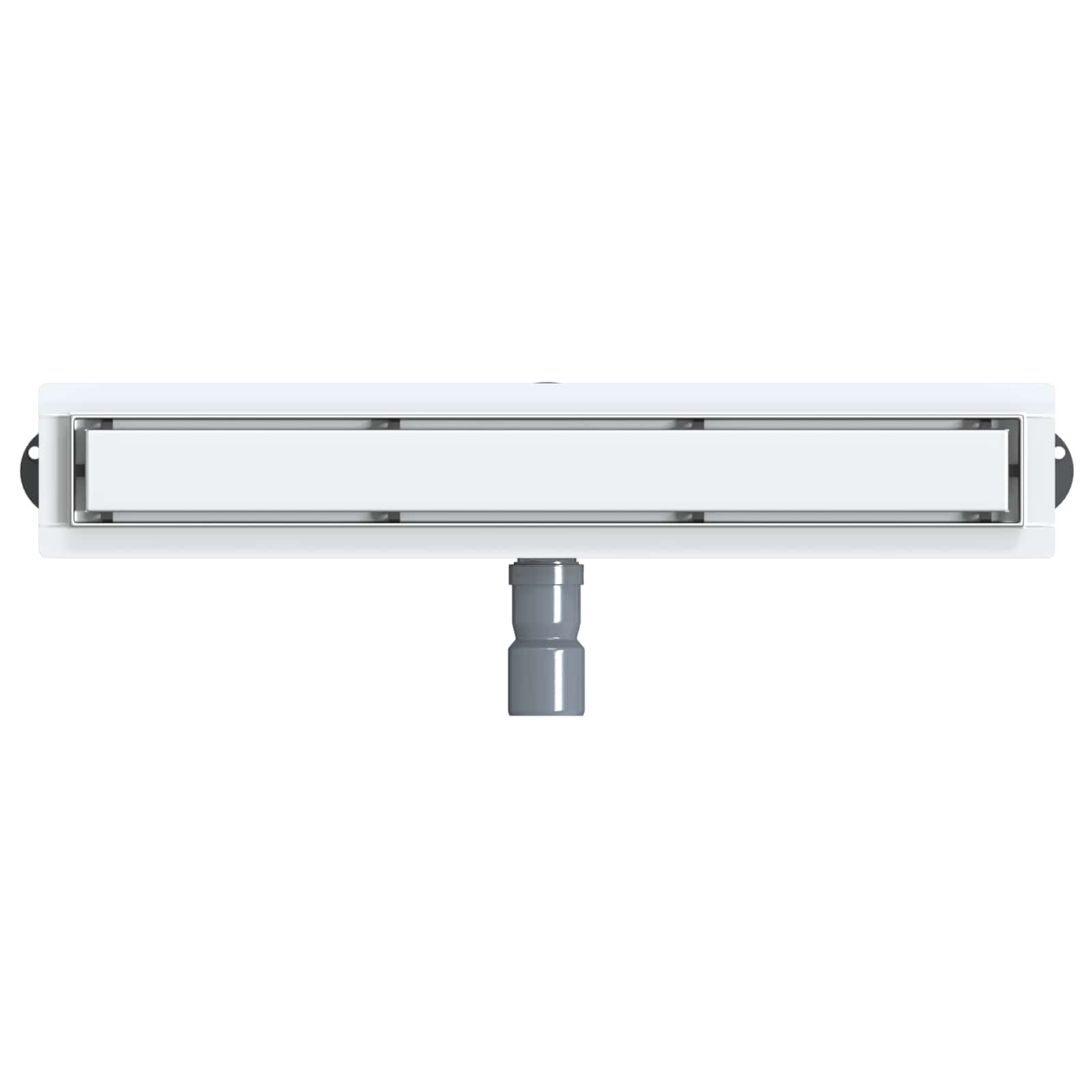 Duschablauf 2-in-1 mit 360° Siphon Silber 54 x 11 x 9,5 cm